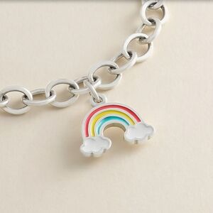 James Avery Rainbow Cloud Enamel Charm - Pink Yellow Green Blue